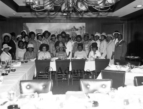 Group at banquet, Los Angeles, 1965