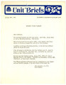 Letter from John Lancaster, Unit President, A.I.F.D., January 29, 1970