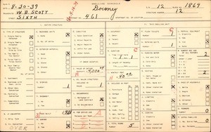WPA household census for 461 West 6th Street, Los Angeles County