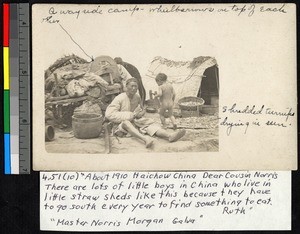 Camp along the road, Jiangsu, China, ca.1905-1910