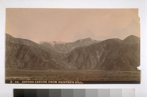 Eatons Canyon from Painter's Hill. "Las Casitas." B44