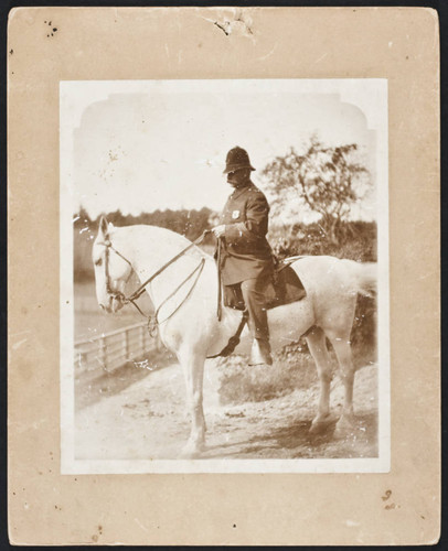 Unidentified personnel on horseback