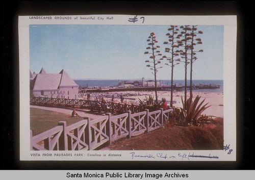 Brochure "Greetings from Santa Monica California" Deauville Club from Palisades Park