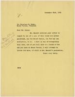 Letter from Julia Morgan to Harrison H. Dodge, December 22, 1931
