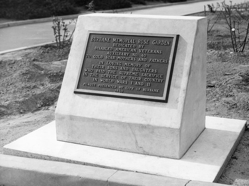 1953 - McCambridge Park Dedication Plaque