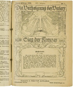 Die Verheissung des Vaters und der Sieg des Kreuzes, 1923, nr. 1