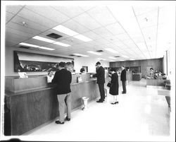 Lobby of Summit Savings and Loan, Santa Rosa, California, 1966
