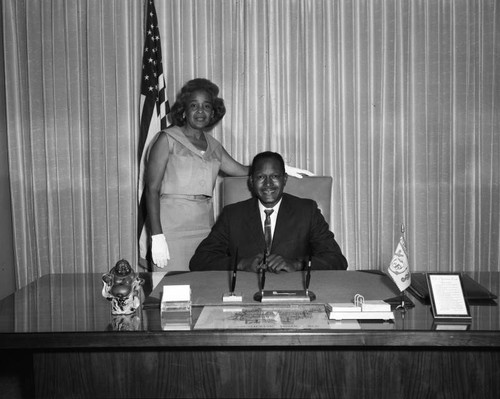 Mayor Tom Bradley and wife Ethel Bradley