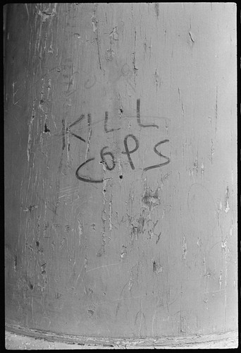 "KILL" (scratched out) sign, Haight-Ashbury 1967