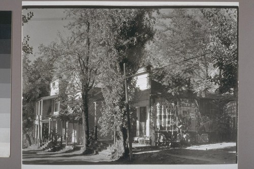 [Main Street. Independent Order of Odd Fellows building far left.] Dutch Flat. 1939. [Duplicate of 130 and 135.]
