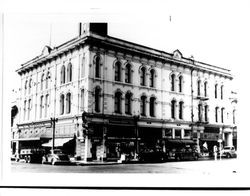 Masonic building, corner of Main Street and Western Avenue, Petaluma, California, 1947