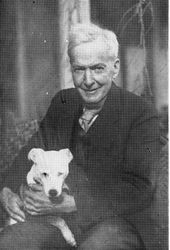 Luther Burbank and his beloved dog Bonita