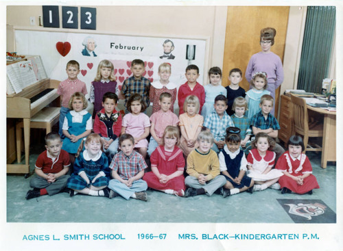 Mrs. Black's kindergarten class at Agnes L. Smith Elementary School