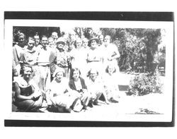 Liberty School students with Maria Luisa Vallejo Emparan, Petaluma, California, 1935