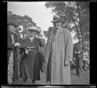 Leta French and Harry French at the Iowa Picnic in Lincoln Park, Los Angeles, 1940