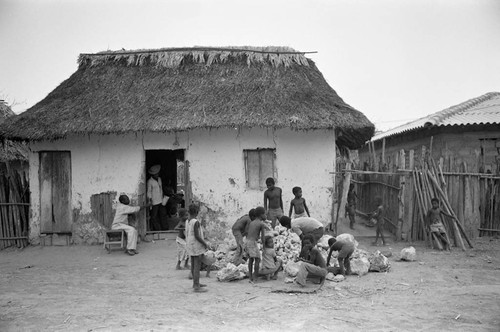 Children transporting rocks, San Basilio de Palenque, 1977