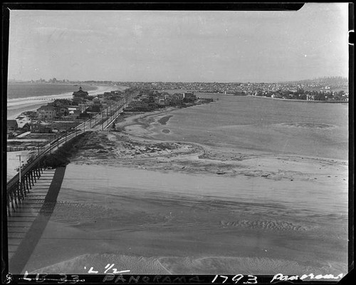 Long Beach shoreline, Long Beach, 1929
