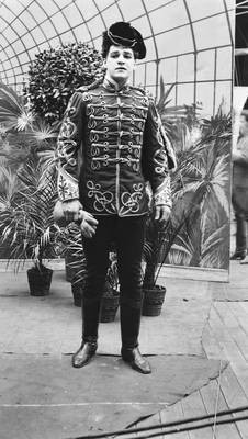 Actor William Russell in costume