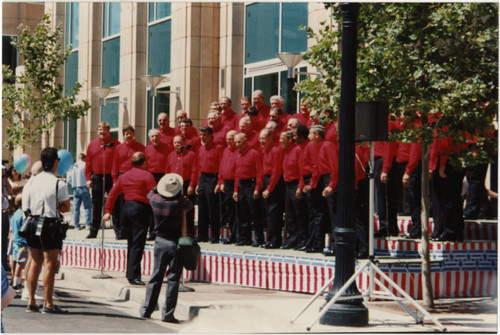 Men's Choir at Central Library Expansion Grand Opening