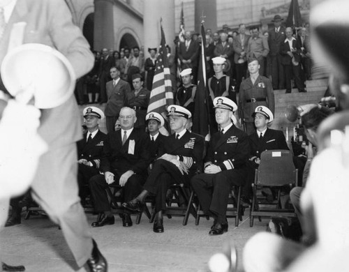 Navy Day celebration at Los Angeles City Hall
