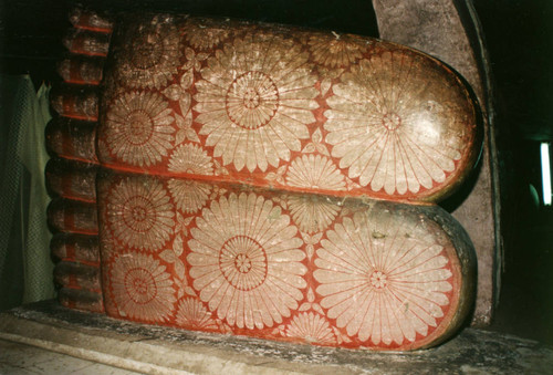Recumbent Buddha statue: Soles of the Buddha's feet: Buddhapāda