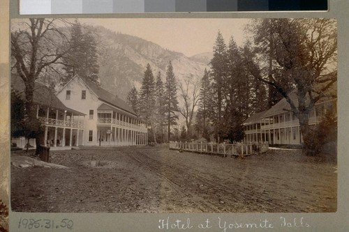 Hotel at Yosemite Falls. [Sentinel Hotel. Yosemite Valley.]