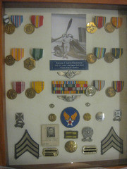 Framed Case of Medals and Military Awards Sarvis Earned