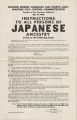 State of California, [Instructions to all persons of Japanese ancestry living in the following area:] east Riverside County