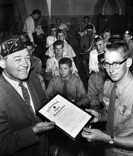 Scout receives merit award