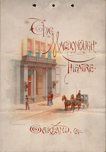[Cover of the Macdonough Theatre program]