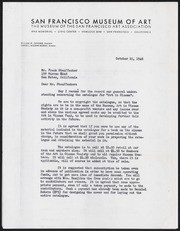 Art in Cinema catalog correspondence, 1946-1947: Art in Cinema collection