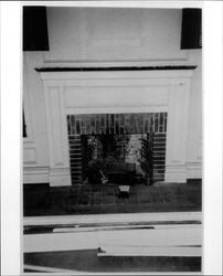 Parlor fireplace in the Foster Ranch house