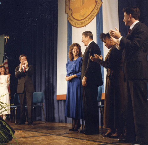 President Reagan at the Podium