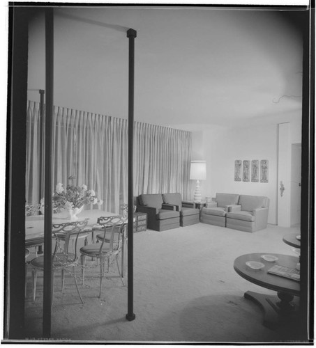 Park La Brea model [apartment]. Living room