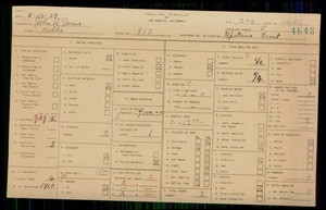 WPA household census for 815 KOHLER, Los Angeles