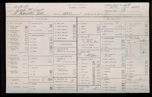 WPA household census for 10911 DENVER ST, Los Angeles County