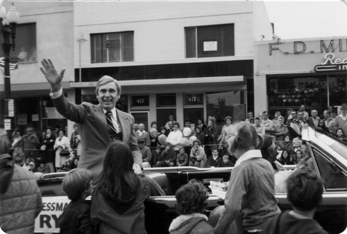 Congressman Leo J. Ryan at United States Bicentennial Parade, South San Francisco, July 4, 1976