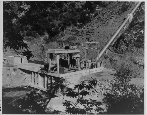 Mammoth Pool Powerhouse in May 1960