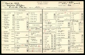 WPA household census for 231 EAST 111TH PLACE, Los Angeles County