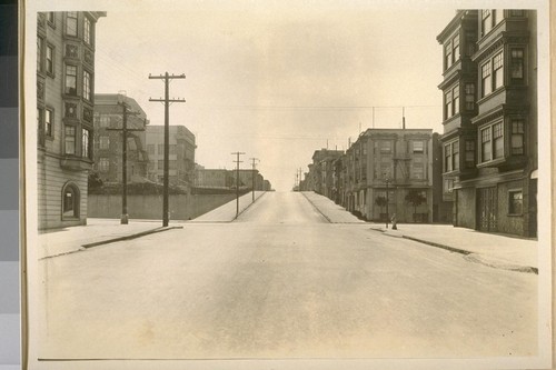 West on Grove St. from Masonic Ave. Aug. 1926
