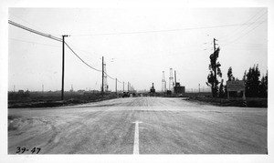 State Route 165, Figueroa Street, looking south from north side of Lomita Avenue, Los Angeles County, 1939