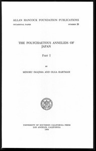 The polychaetous annelids of Japan, part I