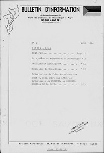 Bulletin d'information, no. 2 (1964 Mar.)
