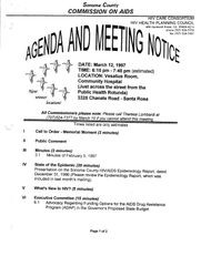 Agenda and meeting notice--March 12, 1997