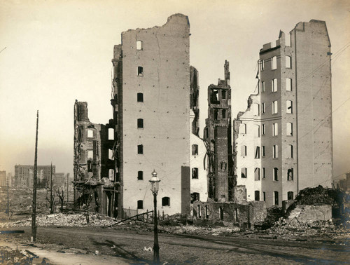 Charlemagne Apartments, San Francisco Earthquake and Fire, 1906 [photograph]