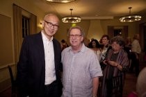 Wayne Wang and Mark Fishkin at a special screening reception, 2014