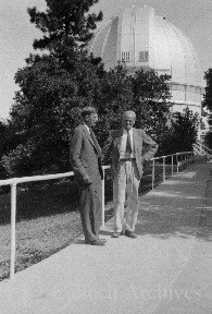 Walter Adams and J. B. Conant at Mt. Wilson