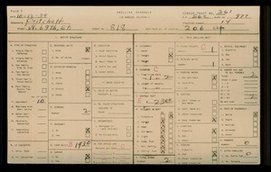 WPA household census for 818 W 69TH ST, Los Angeles County