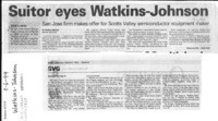Suitor eyes Watkins-Johnson