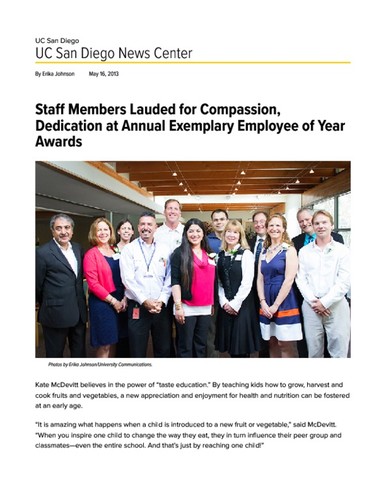 Staff Members Lauded for Compassion, Dedication at Annual Exemplary Employee of Year Awards